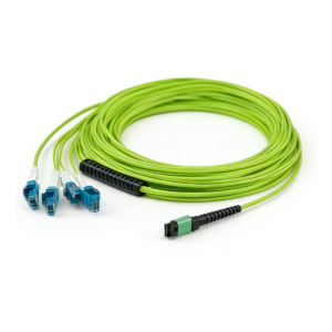 MPO pre-linked fanout fiber